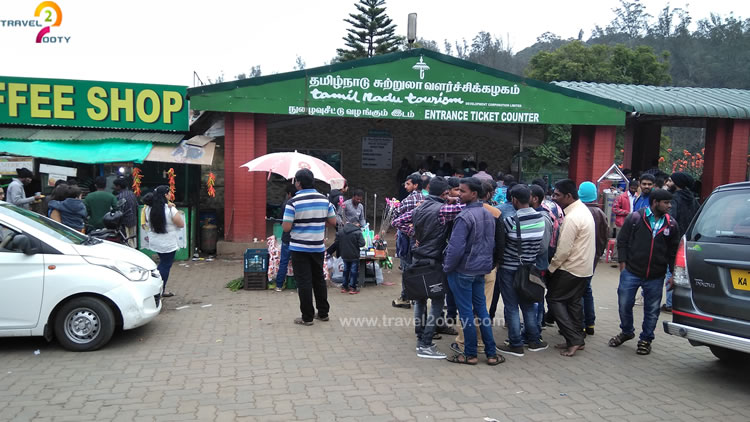 ooty boat house entrance ticket counter